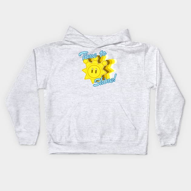 Time To Shine! Kids Hoodie by 80q Dresses You